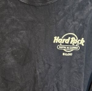 Hard Rock Hotel Casino Biloxi T-Shirt Mens XL Navy Blue Graphic Tee Port Company